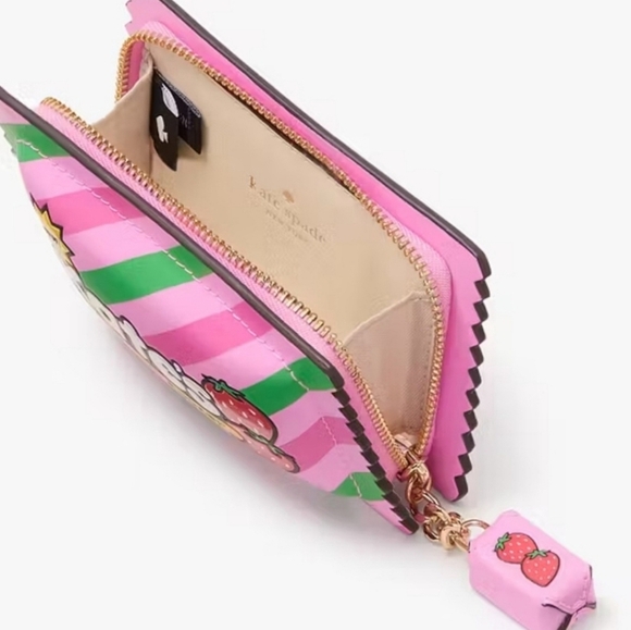 🔹️KATE SPADE 🔹️BUBBLEGUM 3D SMALL CARD HOLDER - Picture 3 of 7
